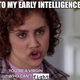 A meme with the caption "NPCs to my early intelligence build" depicts Tai from Clueless saying "you're a virgin who can't fight."
